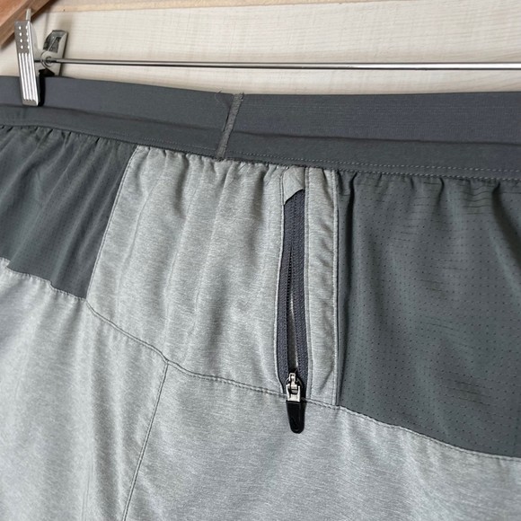 Nike Running 2-in-1 Double Shorts Gray Size XXL - Picture 4 of 9